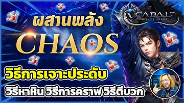 Cabal Infinite Combo วิธีการเจาะประดับ วิธีหาหิน วิธีการคราฟ วิธีตีบวก