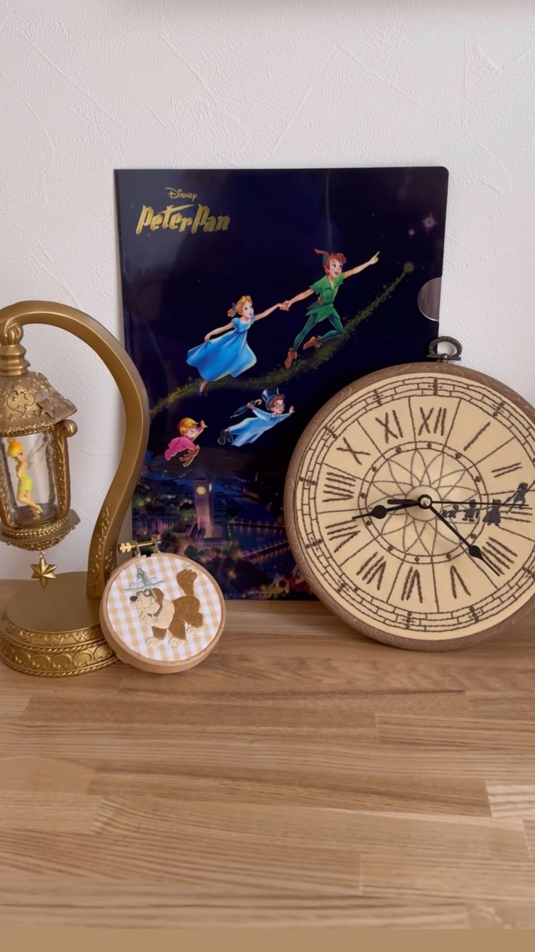 ピーターパンの時計台のシーンを刺繍してみた🕰✨️ #shorts #peterpan