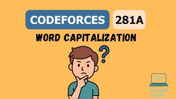 CodeForces Problem 281A Solution || Word Capitalization