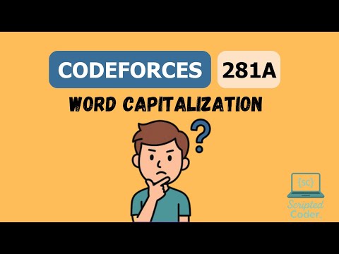 CodeForces Problem 281A Solution || Word Capitalization