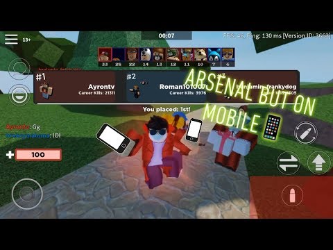 Arsenal On Mobile Roblox Youtube