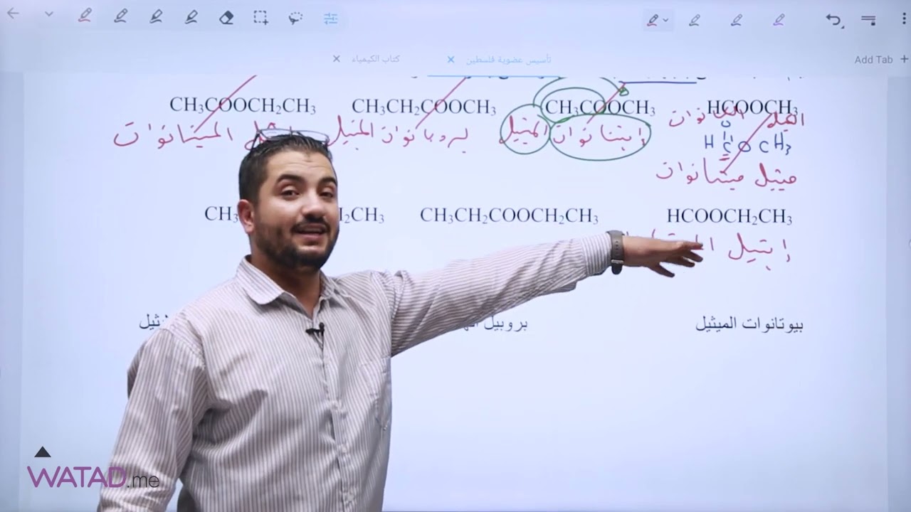 تأسيس عضوية ( الحموض الكربوكسيلية و الاستر و الايثر)