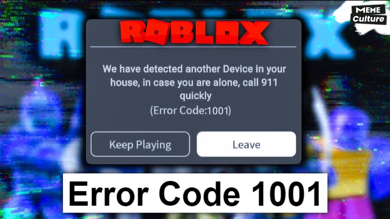 strašidelný mýt o roblox error 1001-real nebo fake?- - YouTube