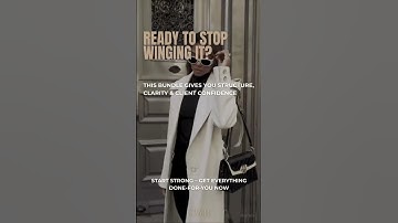 Ready to Stop Winging It?