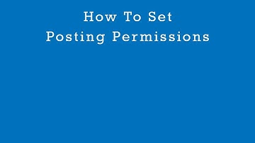 How to Set Posting Permissions with Simplelists