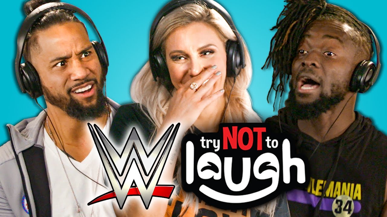 wwe 2k18  Update 2022  WWE Superstars React To Try Not To Laugh Challenge