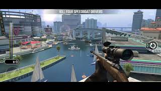 Pure Sniper Z20 Mission 33 Blood In The Water Kill Four Speedboat Drivers