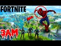 SUMMONING SPIDER-MAN IN FORTNITE AT 3AM!! (IT WORKED) *SPIDER MAN SIGHTINGS IN FORTNITE*