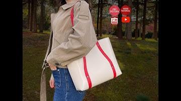 Making a Leather Tote Bag, PDF Pattern, by #vikingsleatherdesign