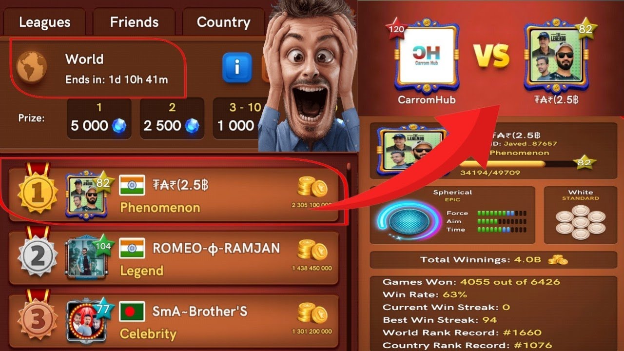 WORLD TOPPER JAVED VS CARROM HUB 🔥|CARROM POOL SINGAPORE PLAZA GAMEPLAY