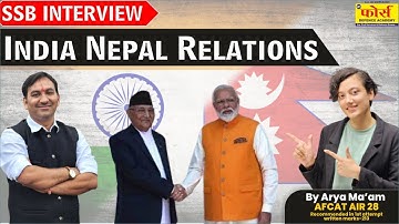 SSB Interview || SSB Preparation || SSB  World || India and Nepal Relations A Historical Overview
