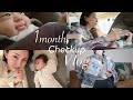 【1ヶ月検診Vlog】少し小さめに生まれた息子の1ヶ月検診の1日🏥 持っていくものは？体重は増えてた？ママの診察は？