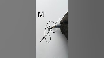 M signature making very easy #signaturestyle #howtosign #trendingshorts
