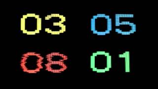 TV Number Countdown Motion Background