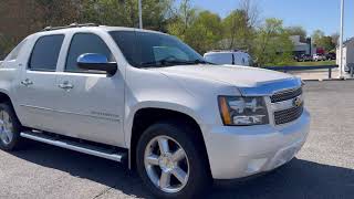 Carfive - White 2012 Chevrolet Avalanche 1500 LTZ Four Wheel Drive Pickup Truck 5 Passenger