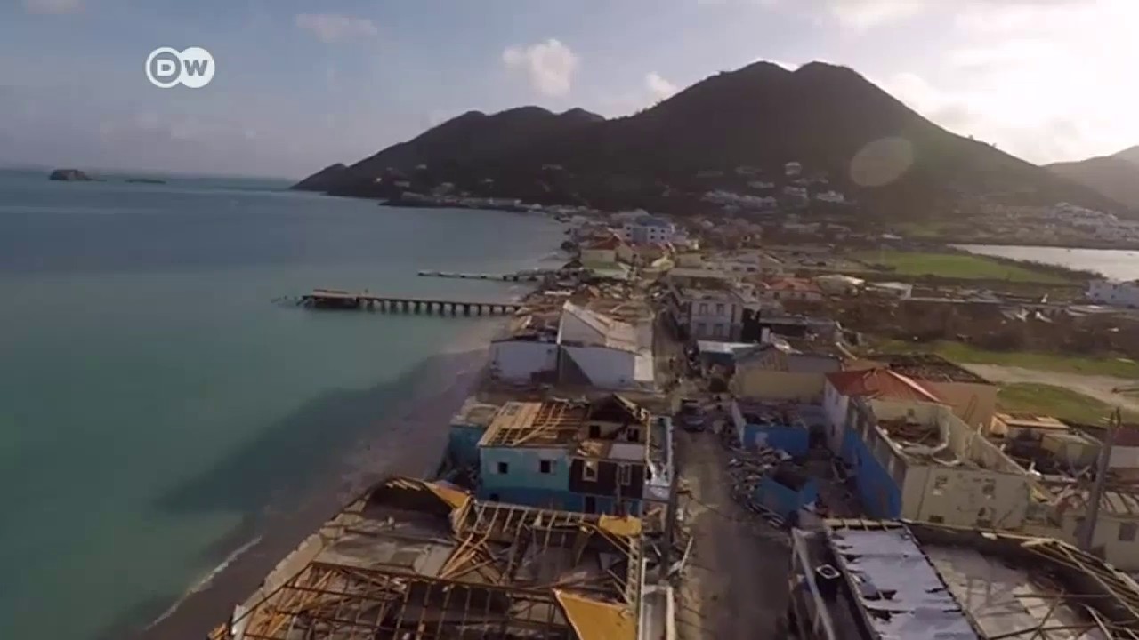 Destrucción en la isla de San Martín - YouTube