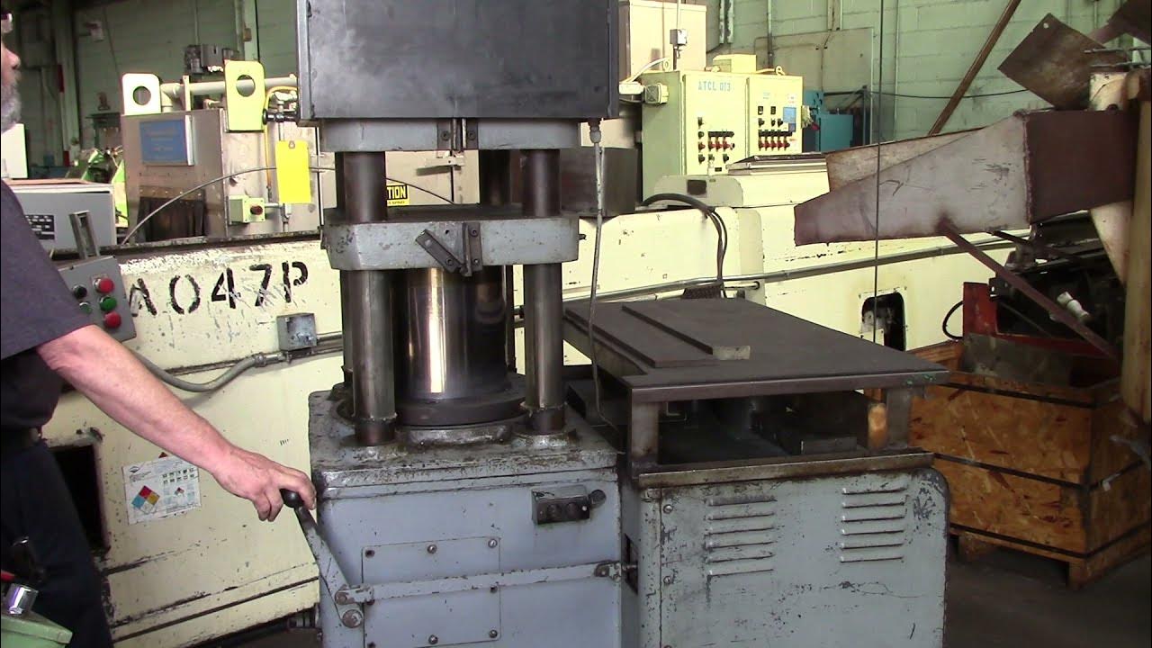 100 Ton Watson Stillman 4 Post Upacting Hydraulic Press for Sale YouTube