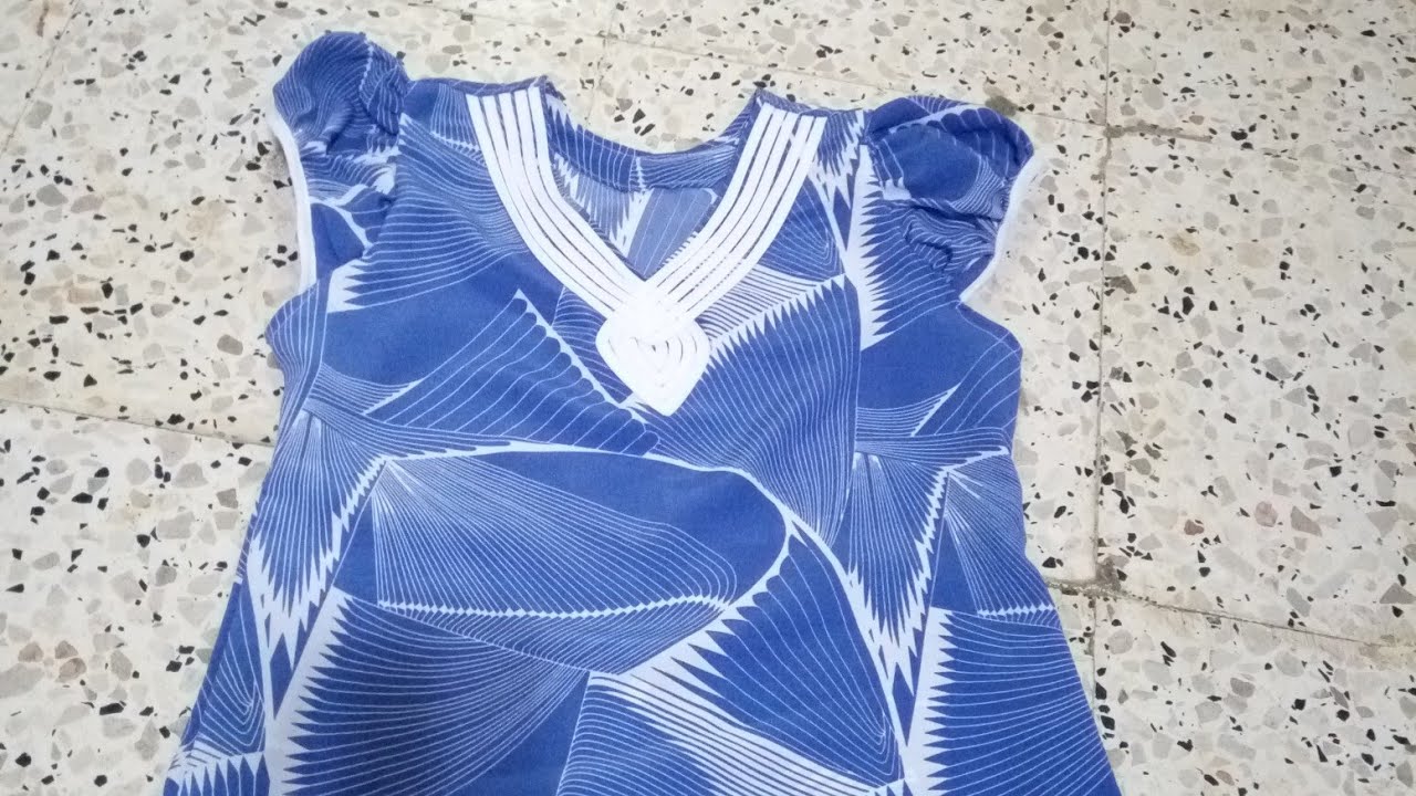 طريقة تفصيل وخياطة لباس بنت بعمر 13سنة