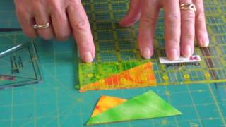 Cutting Half-Size triangles with AnglePlay Templates
