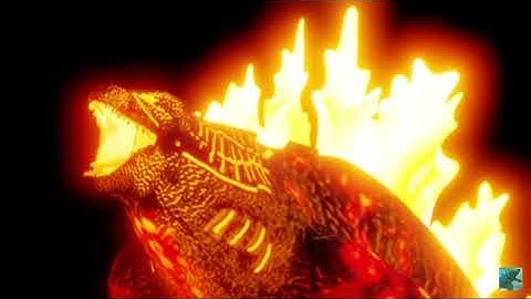 MESH GODZILLA GAME THERMO GODZILLA ROAR ANIMATION