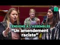 La colre de nadia hai face  un amendement du rassemblement national contre les binationaux