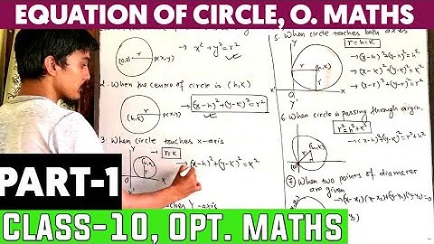 optional math class 10 || Circle || Basic concept and Equation of circle