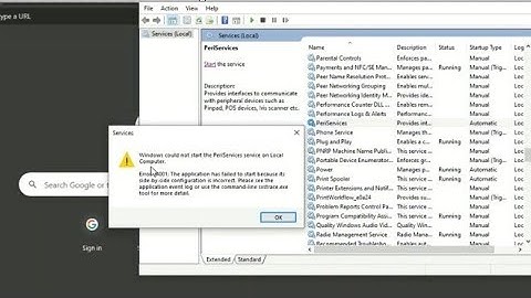 🔧 Windows Service Error Fix | PeriServices Side-by-Side Configuration Error Solution |Teach By Arjun