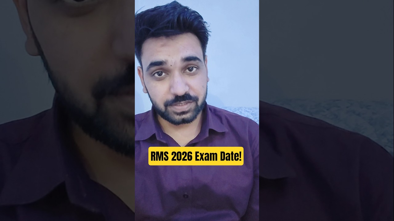 RMS Exam Date | RMS Exam 2026 | RMS ka exam kab hai 