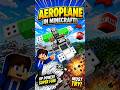 Minecraft Working Plane Build ✈️ | #minecraft #minecraftshorts #planeMinecraft #experiment