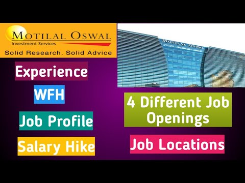 Motilal Oswal l Different Job Openings In Motilal Oswal l Salary & Benefits in Motilal Oswal l Jobs