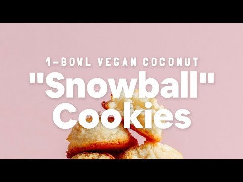 1-Bowl Vegan Coconut "Snowball" Cookies | Minimalist Baker