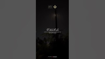 لقد كان لكم في رسول الله أسوة حسنة | من سورة الأحزاب | #المنشاوي #قرآن_كريم