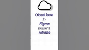 Cloud icon in figma...#figma #designer #figmacommunity #figmatutorial #webdesign #design #tutorial