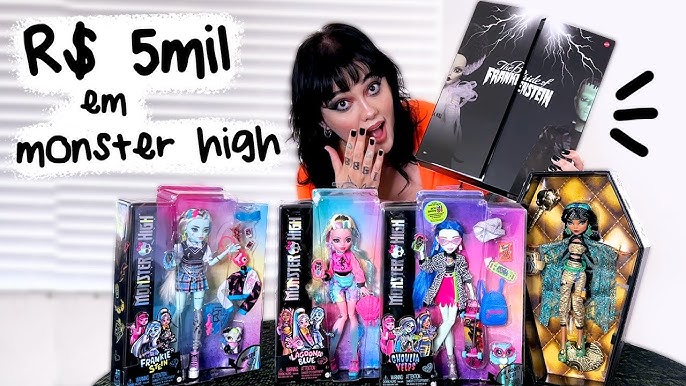 Mattel - Monster High - Boneca Monster High com guarda-roupa iridescente e  acessórios de moda surpresa ㅤ, Monster High