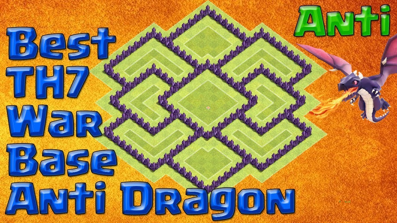 Anti Dragon Th 7 Base 2017, Anti Dragon Th 7 Base, Best Th 7 Wa...