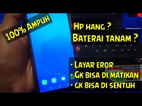 Cara Cepat Mengatasi HP HANG tidak bisa di sentuh (BATERAI TANAM) !! 100% AMPUH