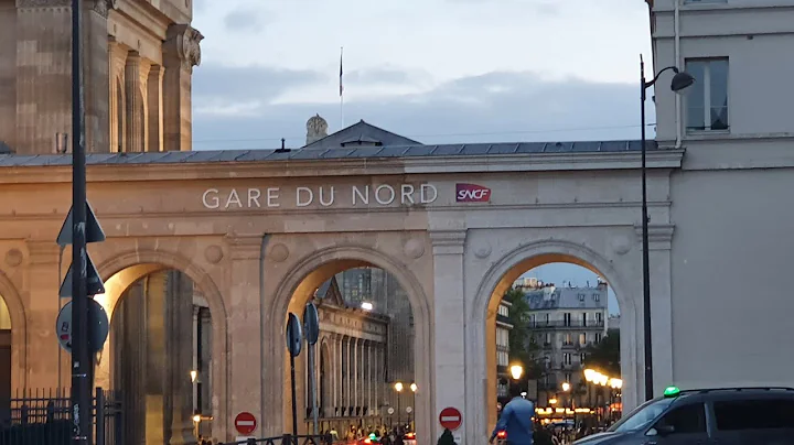 small tour around the outside of area of Gare Du Nord Paris eurostar train station September 2021