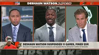 RGIII's response to Deshaun Watson's 11-game suspension | First Take