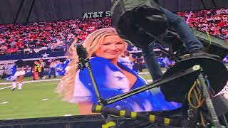 Dallas Cowboys Cheerleaders 4th q Lucchese Boots screenview dance 11/27/25