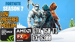 fortnite season 7 gtx 750ti fx 6300 fps test in multiple graphical settings duration 9 43 - fortnite gtx 750