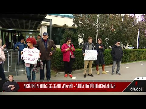 უბედური შემთხვევა ვაკის პარკში - აქცია თბილისის მერიასთან