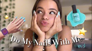 Do My Nails With Me Tutorial Pt 3 Gelx Nails Application Painting