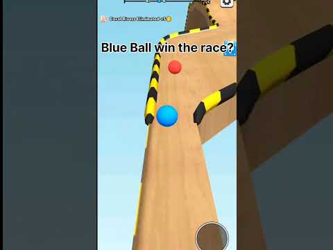 blue Ball win the race?🏁#marblesrace #marblerun #fungames #gaming #shorts