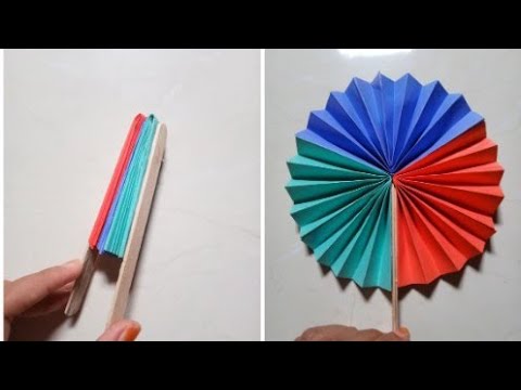 Cara Membuat Kipas Lucu dari Kertas Origami