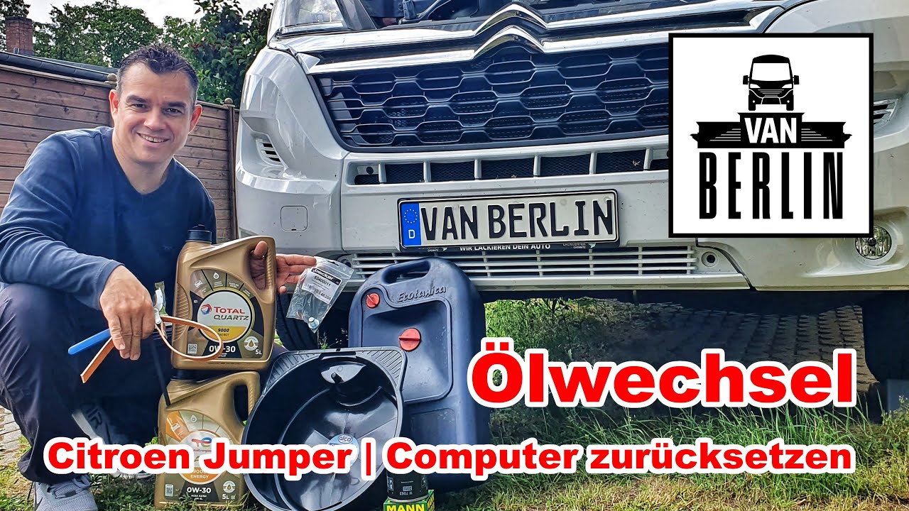 Ölwechsel inkl. Rücksetzen der Fehlermeldung | Citroen Jumper 2022 Wohnmobil | Giottiline Siena 330
