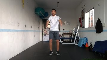 Agachamento duplo com salto