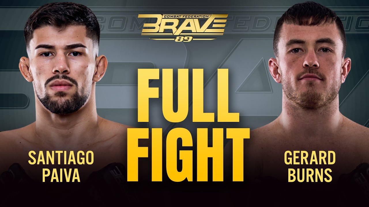 Gerard Burns vs Santiago Paiva | BRAVE CF 89 | Full MMA Fight
