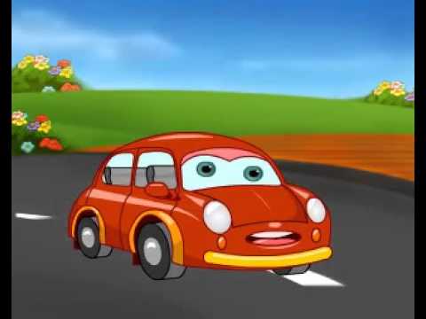 Little Red Car  Animated English Nursery Rhyme  YouTube