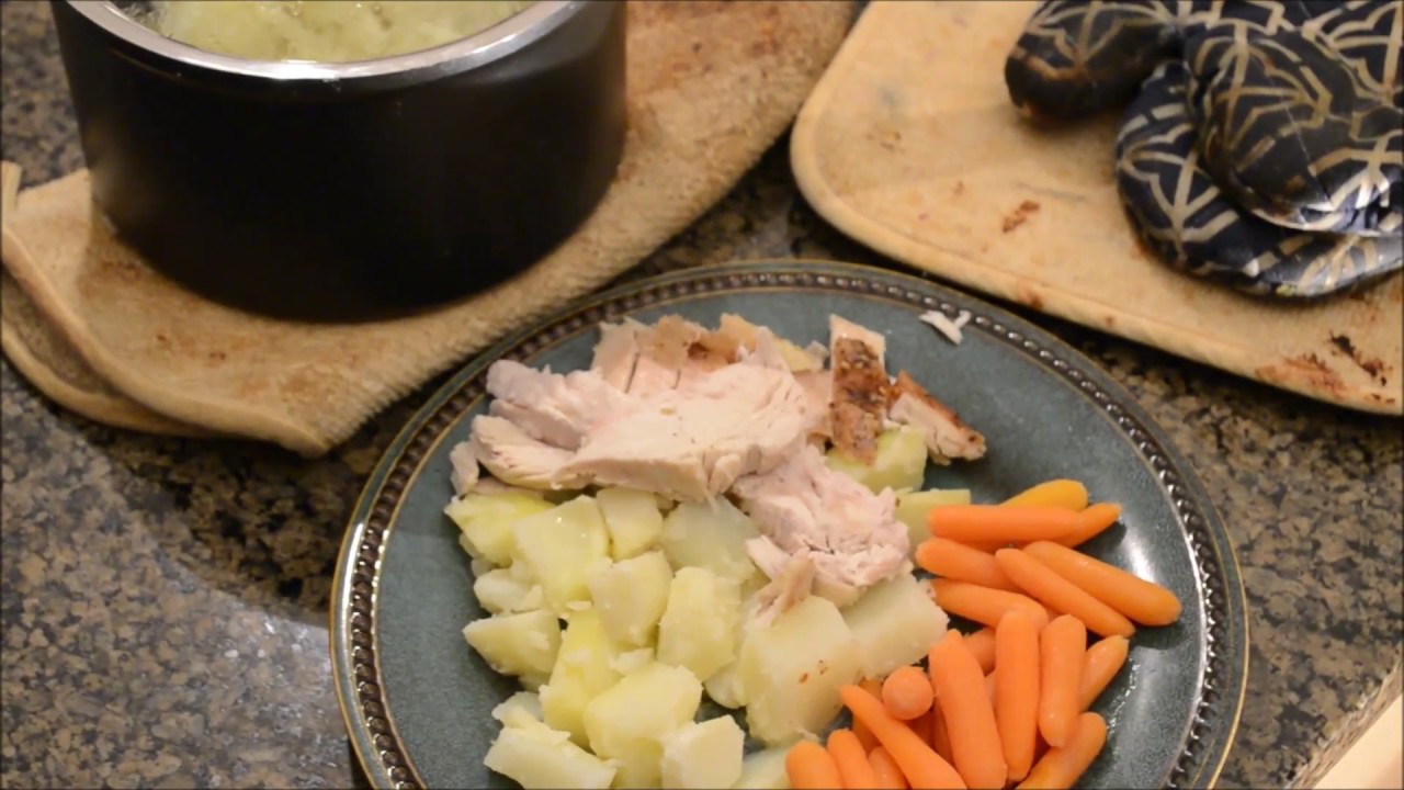 Roast Chicken Dinner - using microwave - YouTube