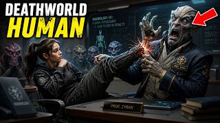 Deathworld Human Girl Casually Breaks an Alien Professor's Arm... Without Even Standing Up |